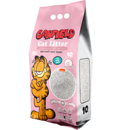 garfield ammos gatas baby powder