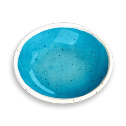 Desert Was Speckle - Blue Pet Saucer Melamine 177 ml