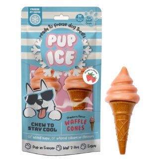 pup ice waffle cone