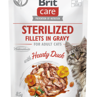 Brit Care® Cat Pouches Fillets In Gravy Sterilized Duck